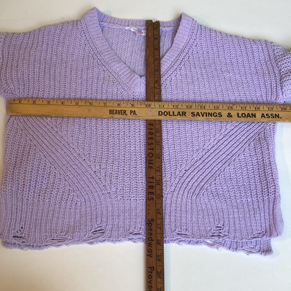 No boundaries- crop V neck sweater-S - Picture 6 of 12